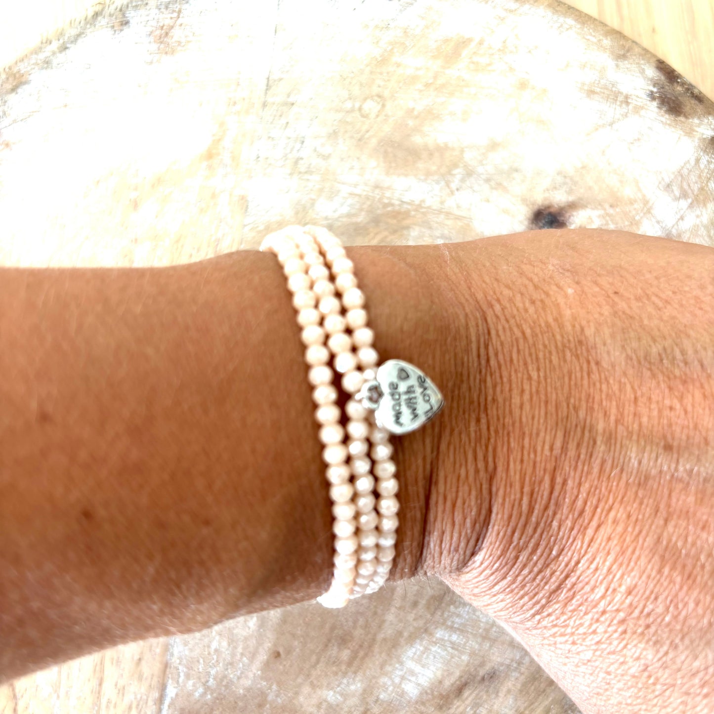 Bracelet perles en verre