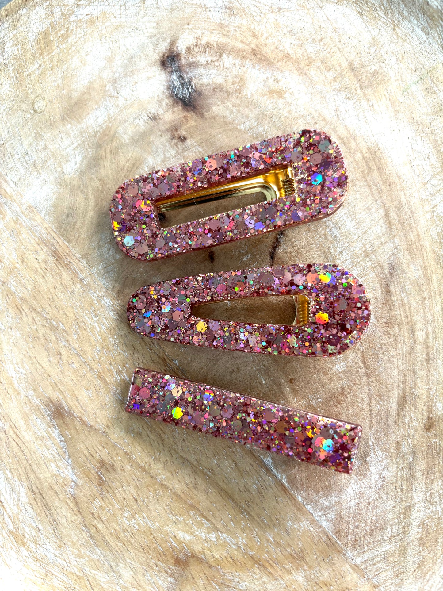 Barrette pailletée
