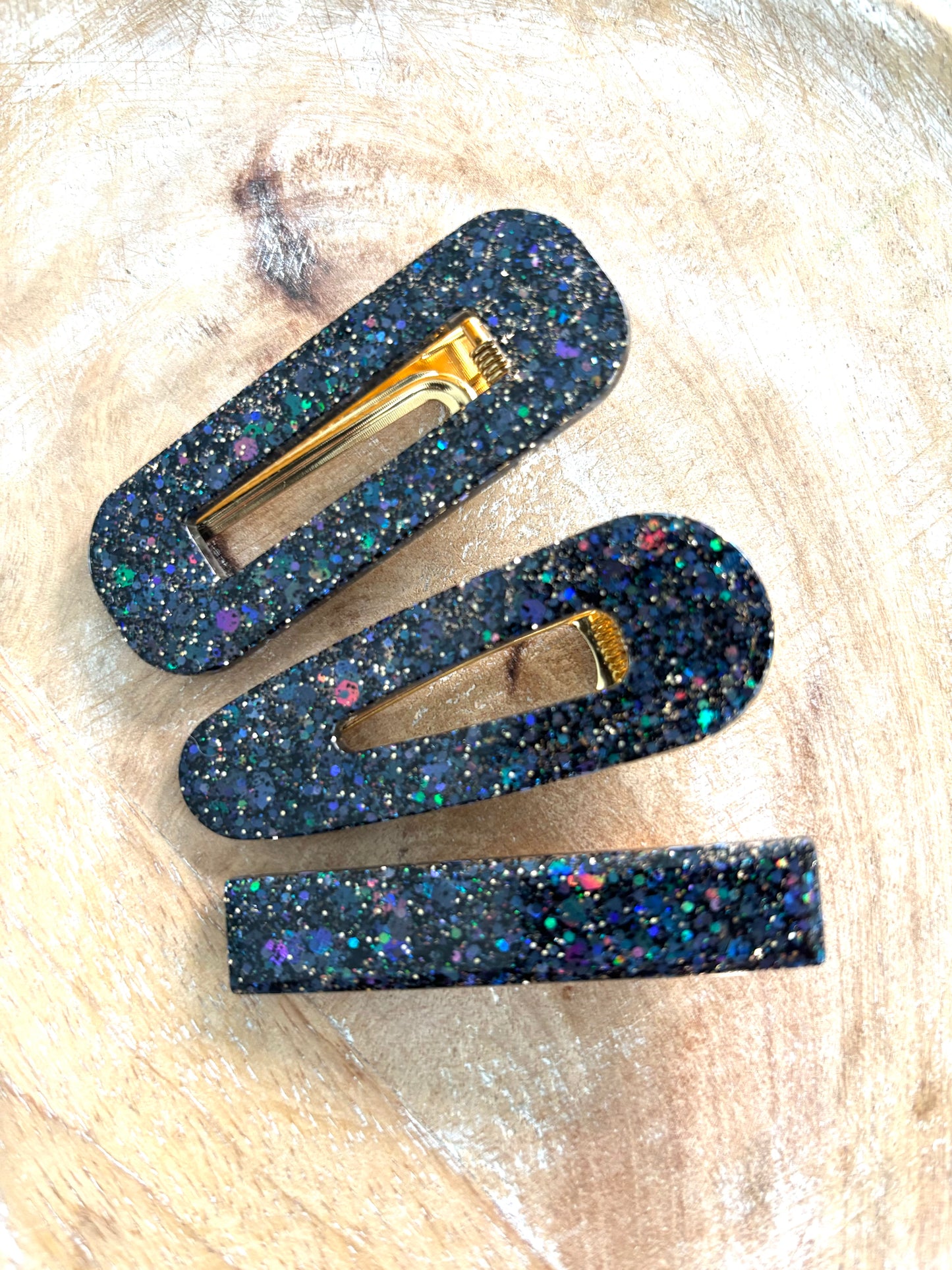 Barrette pailletée