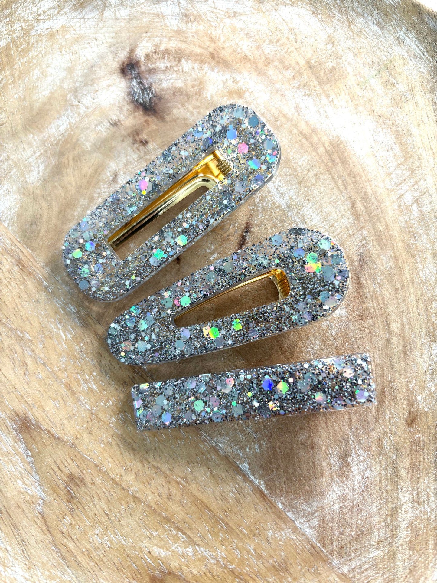 Barrette pailletée