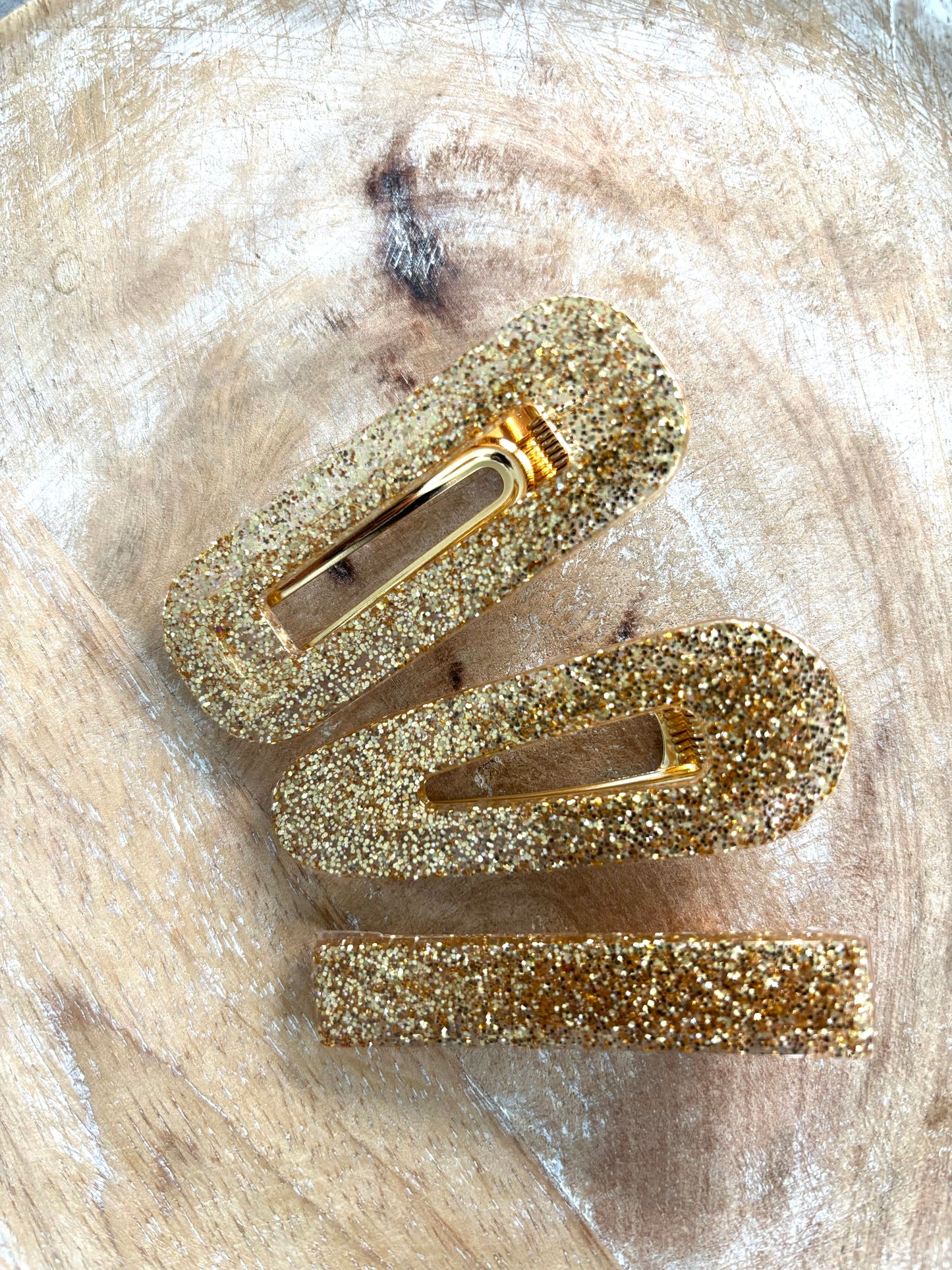 Barrette pailletée
