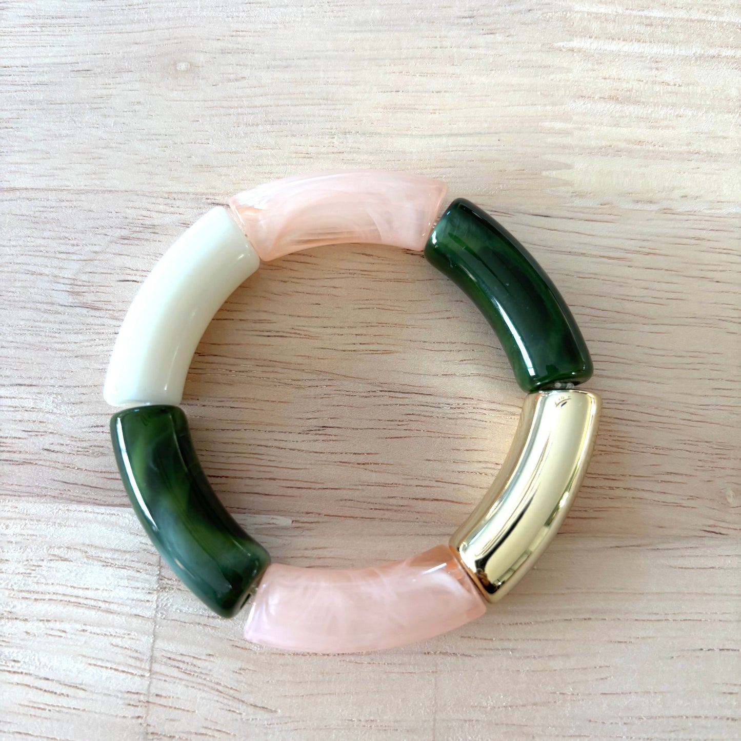 Jonc vert marbré rose marbré