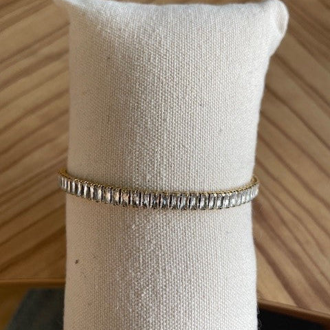 Bracelet strass rectangulaire