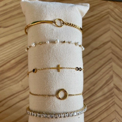 Bracelet mi-jonc mi chaine