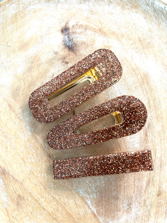 Barrette pailletée